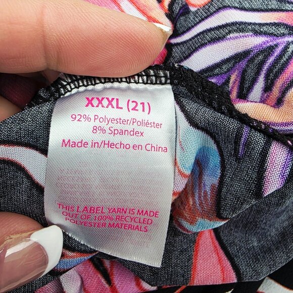 No Boundaries Juniors Plus Size Tropical Floral Halter Maxi Dress 3XL (21) - Picture 11 of 15